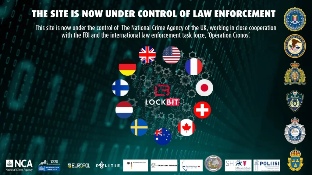 LockBit ransomware arrested by FBI, Interpol and Police members - Website