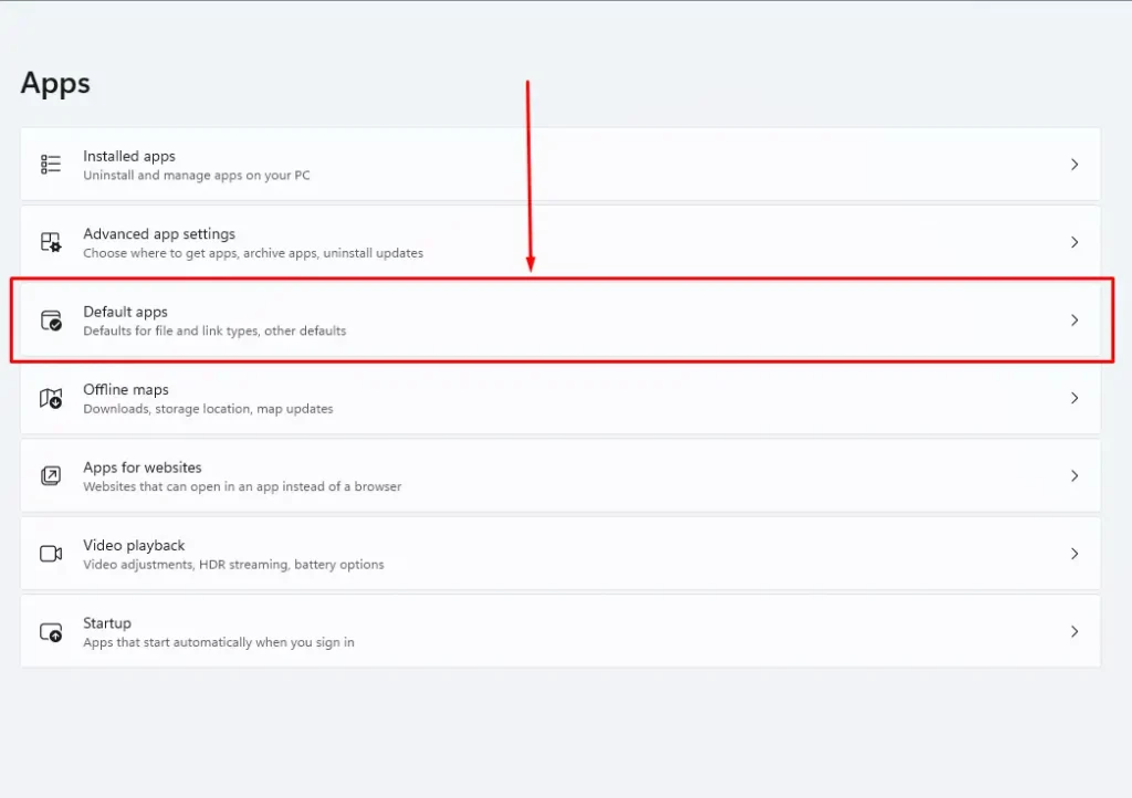 Microsoft Management Console - Settings Default App